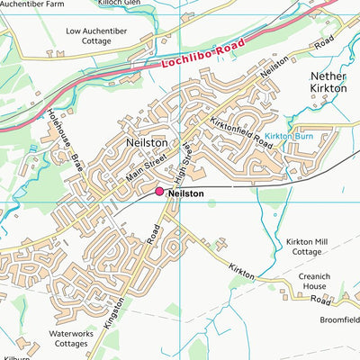 UK Topographic Maps East Renfrewshire (NS45) digital map