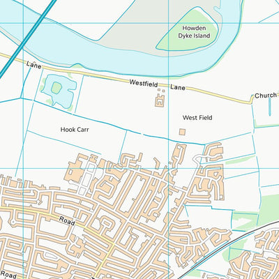 UK Topographic Maps East Riding of Yorkshire (SE72) digital map