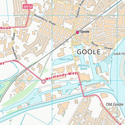 UK Topographic Maps East Riding of Yorkshire (SE72) digital map