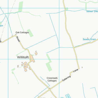 UK Topographic Maps East Riding of Yorkshire (SE73) digital map