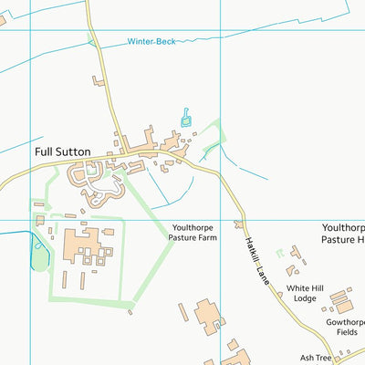 UK Topographic Maps East Riding of Yorkshire (SE75) digital map