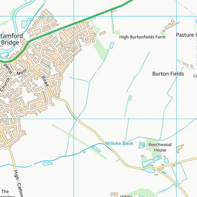 UK Topographic Maps East Riding of Yorkshire (SE75) digital map