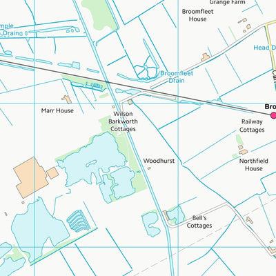 UK Topographic Maps East Riding of Yorkshire (SE82) digital map
