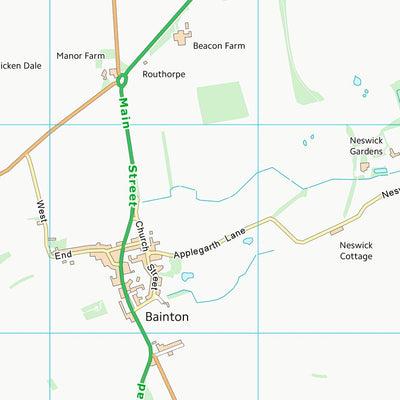 UK Topographic Maps East Riding of Yorkshire (SE95) digital map