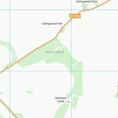 UK Topographic Maps East Riding of Yorkshire (SE96) digital map