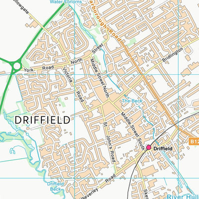 UK Topographic Maps East Riding of Yorkshire (TA05) digital map