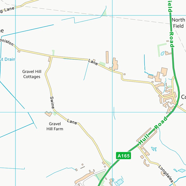 East Riding of Yorkshire (TA13) Map by UK Topographic Maps | Avenza Maps