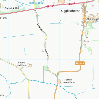 UK Topographic Maps East Riding of Yorkshire (TA14) digital map