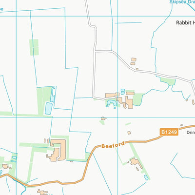 UK Topographic Maps East Riding of Yorkshire (TA15) digital map