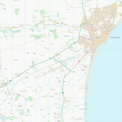 UK Topographic Maps East Riding of Yorkshire (TA16) digital map