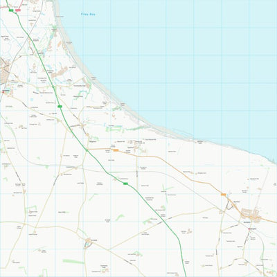 UK Topographic Maps East Riding of Yorkshire (TA17) digital map