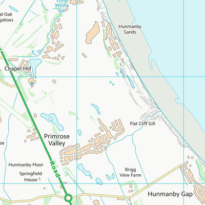UK Topographic Maps East Riding of Yorkshire (TA17) digital map