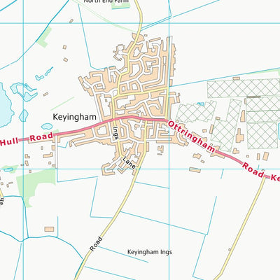 UK Topographic Maps East Riding of Yorkshire (TA22) digital map