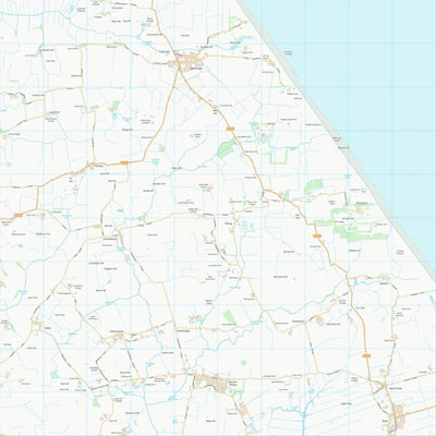 UK Topographic Maps East Riding of Yorkshire (TA23) digital map