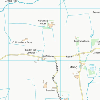 UK Topographic Maps East Riding of Yorkshire (TA23) digital map