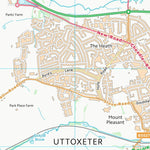UK Topographic Maps East Staffordshire District (B) (SK03) digital map