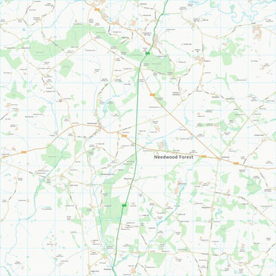 UK Topographic Maps East Staffordshire District (B) (SK12) digital map