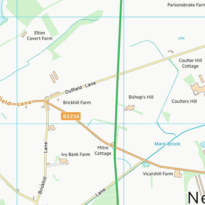UK Topographic Maps East Staffordshire District (B) (SK12) digital map