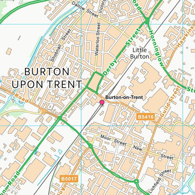 UK Topographic Maps East Staffordshire District (B) (SK22) digital map