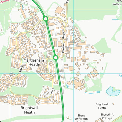 UK Topographic Maps East Suffolk District (TM24) digital map