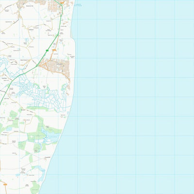UK Topographic Maps East Suffolk District (TM58) digital map