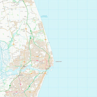 UK Topographic Maps East Suffolk District (TM59) digital map