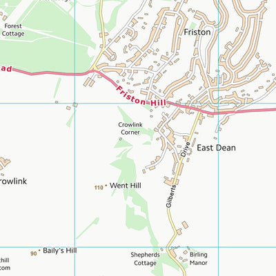 UK Topographic Maps Eastbourne District (B) (TV59) digital map