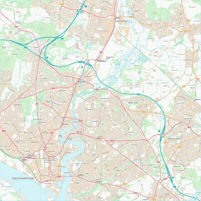 UK Topographic Maps Eastleigh District (B) (SU41) digital map