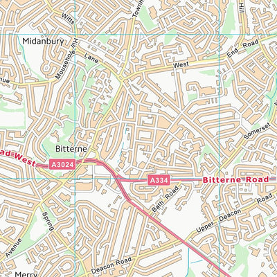 UK Topographic Maps Eastleigh District (B) (SU41) digital map
