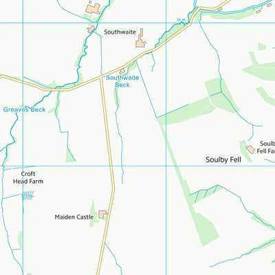 UK Topographic Maps Eden District (NY42) digital map
