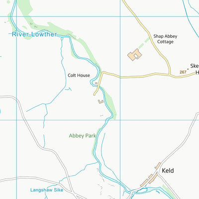 UK Topographic Maps Eden District (NY51) digital map