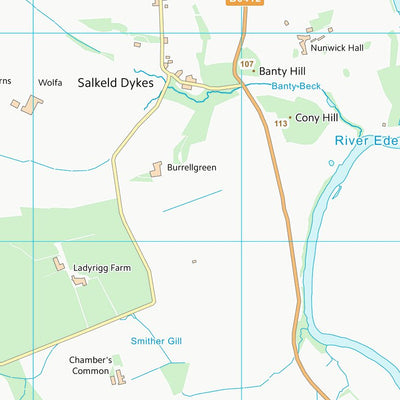 UK Topographic Maps Eden District (NY53) digital map