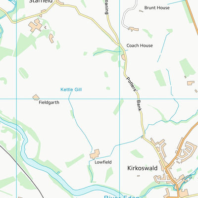 UK Topographic Maps Eden District (NY54) digital map