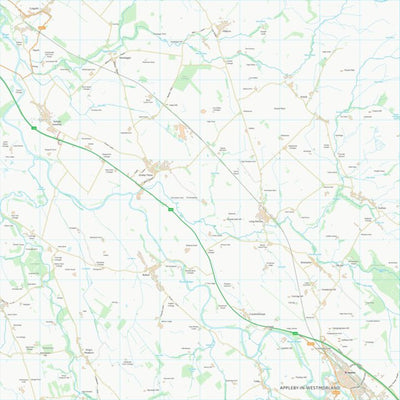 UK Topographic Maps Eden District (NY62) digital map