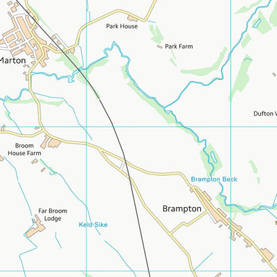 UK Topographic Maps Eden District (NY62) digital map