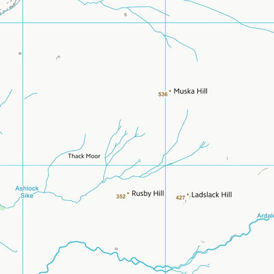 UK Topographic Maps Eden District (NY63) digital map