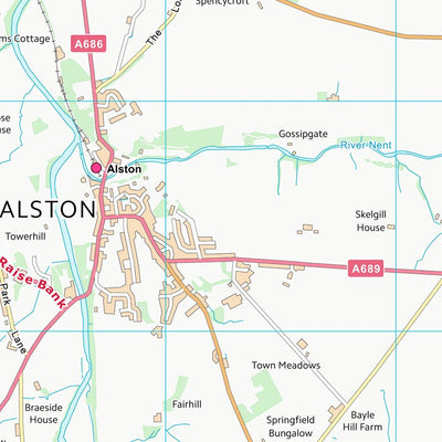 UK Topographic Maps Eden District (NY74) digital map