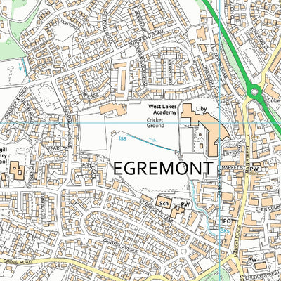 UK Topographic Maps Egremont Ward 1 (1:10,000) digital map