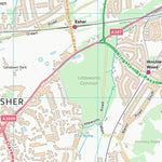 UK Topographic Maps Elmbridge District (B) (TQ16) digital map