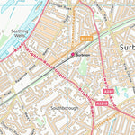 UK Topographic Maps Elmbridge District (B) (TQ16) digital map