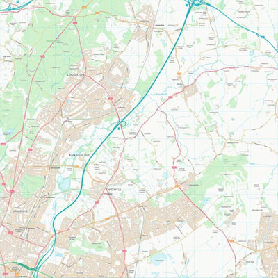 UK Topographic Maps Epping Forest District (TQ49) digital map
