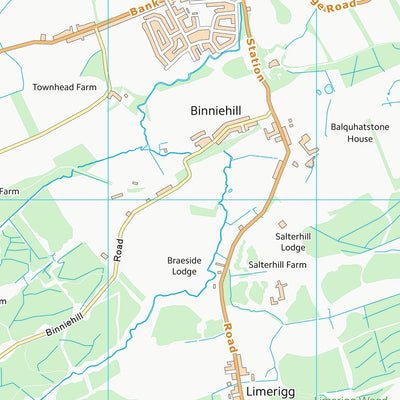 UK Topographic Maps Falkirk (NS87) digital map