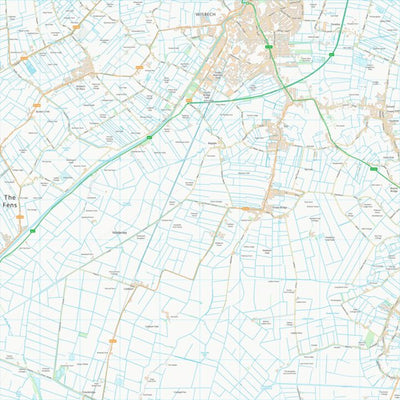 UK Topographic Maps Fenland District (TF40) digital map