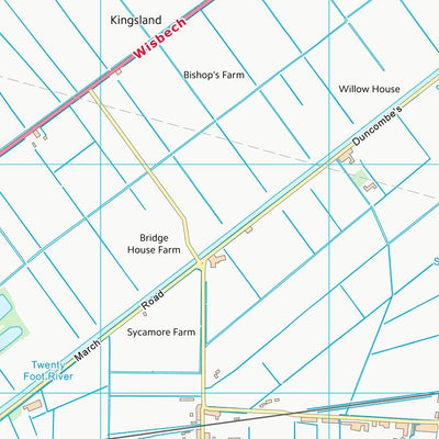 UK Topographic Maps Fenland District (TL39) digital map