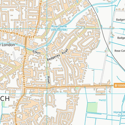 UK Topographic Maps Fenland District (TL49) digital map