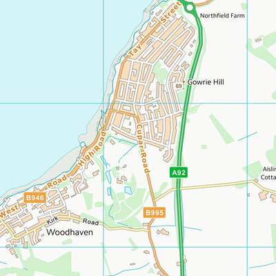 UK Topographic Maps Fife (NO42) digital map