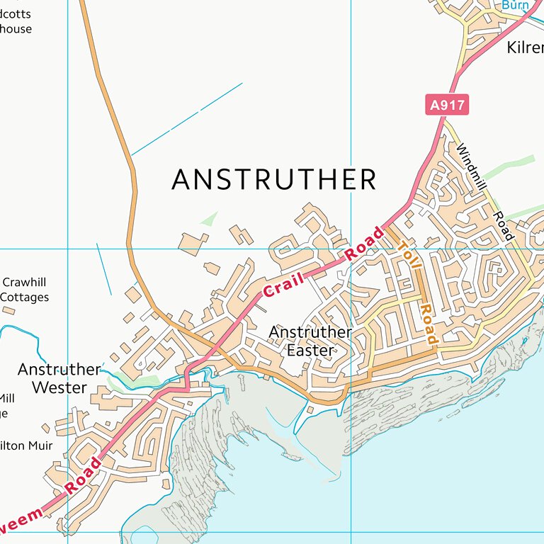 Fife Postcode Breakdown Map Fife (NO50) Map by UK Topographic Maps | Avenza Maps
