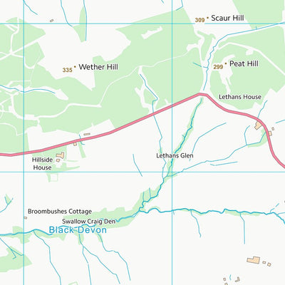 UK Topographic Maps Fife (NT09) digital map