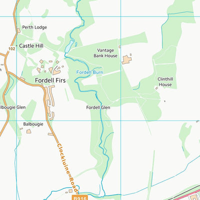 UK Topographic Maps Fife (NT18) digital map