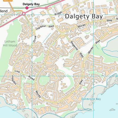 UK Topographic Maps Fife (NT18) digital map